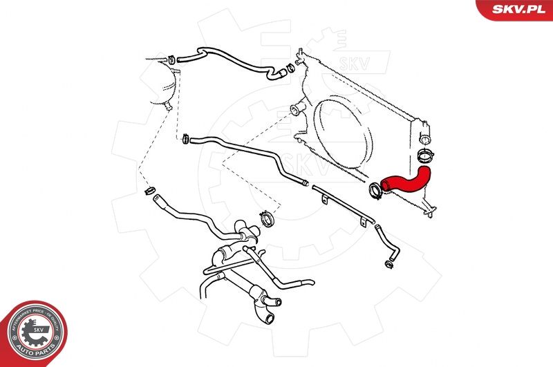 ESEN SKV 24SKV325 Radiator Hose