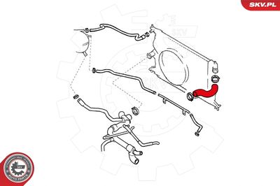 Radiator Hose ESEN SKV 24SKV325
