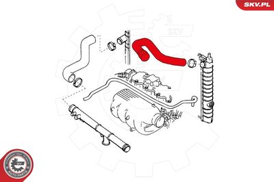 Radiator Hose ESEN SKV 24SKV328