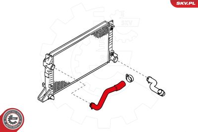 Radiator Hose ESEN SKV 24SKV334