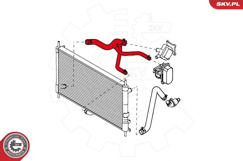 ESEN SKV 24SKV338 Radiator Hose