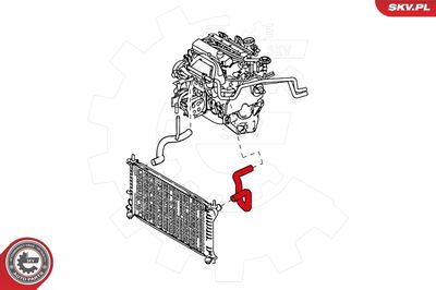 Radiator Hose ESEN SKV 24SKV342