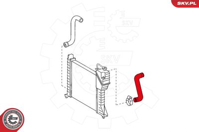 Radiator Hose ESEN SKV 24SKV343