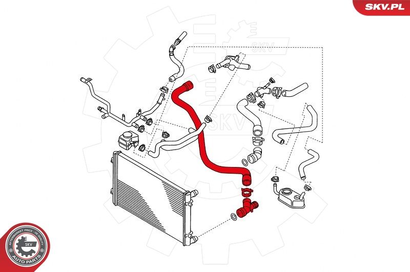 ESEN SKV 24SKV344 Radiator Hose