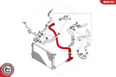 Radiator Hose ESEN SKV 24SKV344