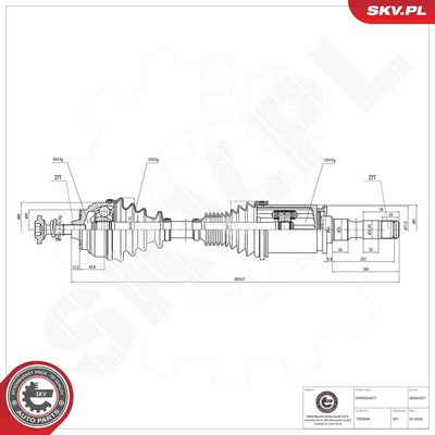 Drive Shaft ESEN SKV 40SKV017