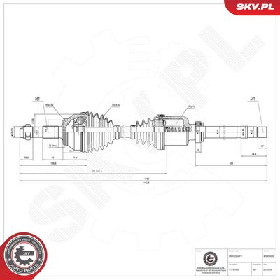 Drive Shaft ESEN SKV 40SKV020