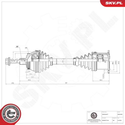 Drive Shaft ESEN SKV 40SKV026