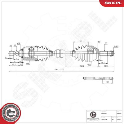 Drive Shaft ESEN SKV 40SKV032