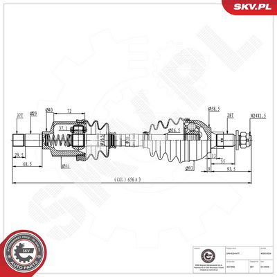 Drive Shaft ESEN SKV 40SKV034