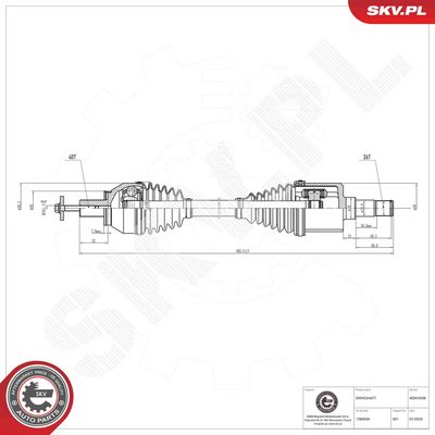 Drive Shaft ESEN SKV 40SKV038