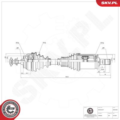 Drive Shaft ESEN SKV 40SKV039