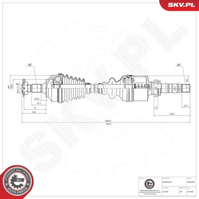 Drive Shaft ESEN SKV 40SKV044