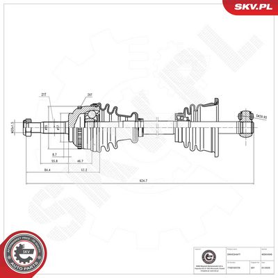 Drive Shaft ESEN SKV 40SKV045