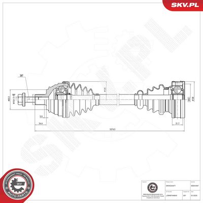Drive Shaft ESEN SKV 40SKV047