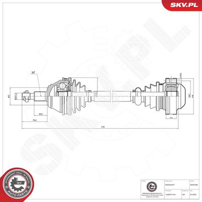 Drive Shaft ESEN SKV 40SKV048