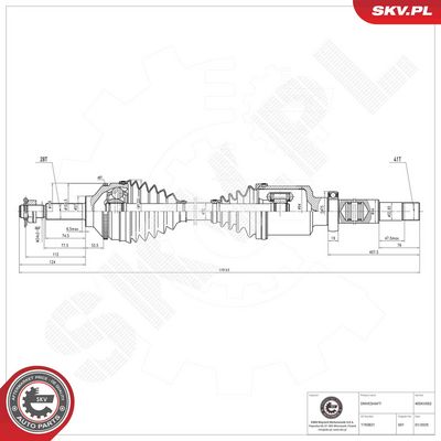 Drive Shaft ESEN SKV 40SKV052