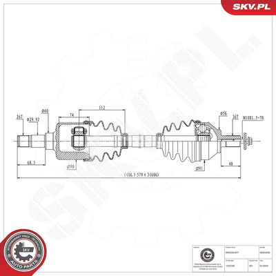 Drive Shaft ESEN SKV 40SKV055