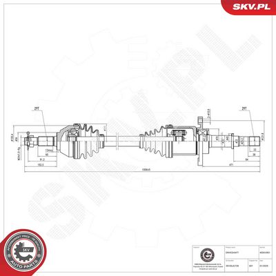 Drive Shaft ESEN SKV 40SKV061