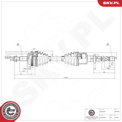 Drive Shaft ESEN SKV 40SKV064