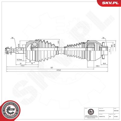 Drive Shaft ESEN SKV 40SKV069