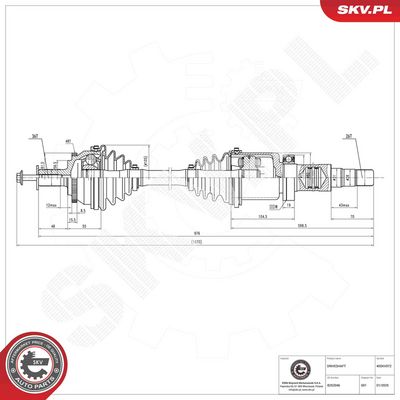 Drive Shaft ESEN SKV 40SKV072
