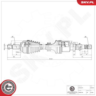 Drive Shaft ESEN SKV 40SKV074