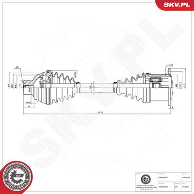 Drive Shaft ESEN SKV 40SKV079