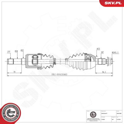 Drive Shaft ESEN SKV 40SKV088