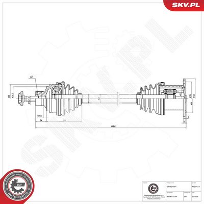 Drive Shaft ESEN SKV 40SKV114