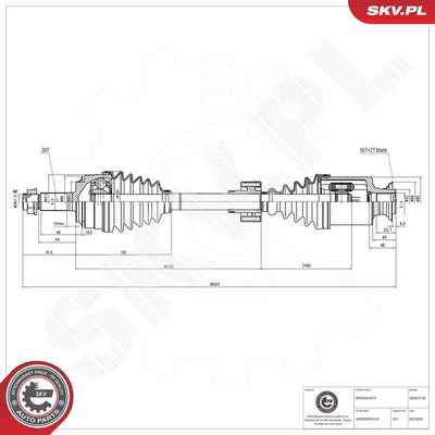 Drive Shaft ESEN SKV 40SKV132