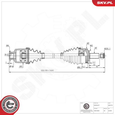 Drive Shaft ESEN SKV 40SKV134