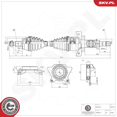 Drive Shaft ESEN SKV 40SKV136
