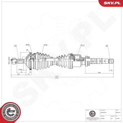 Drive Shaft ESEN SKV 40SKV141