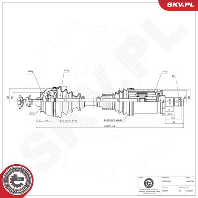 Drive Shaft ESEN SKV 40SKV167