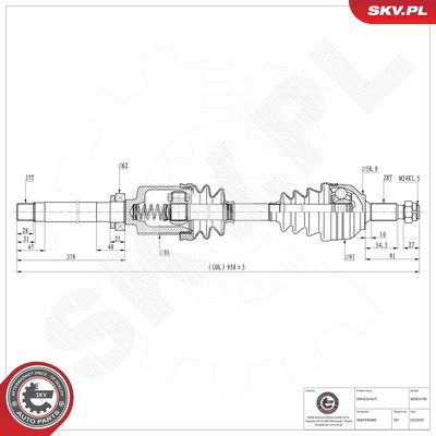 Drive Shaft ESEN SKV 40SKV190