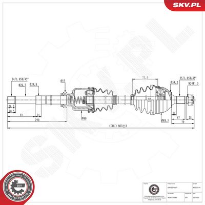 Drive Shaft ESEN SKV 40SKV191