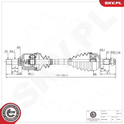 Drive Shaft ESEN SKV 40SKV192