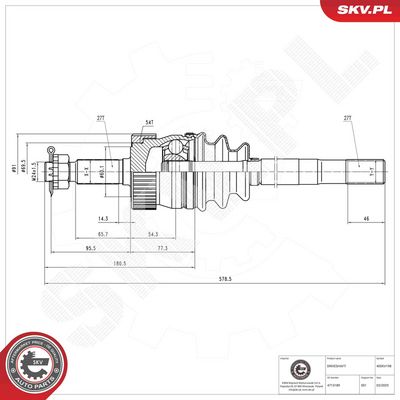Drive Shaft ESEN SKV 40SKV198