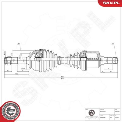 Drive Shaft ESEN SKV 40SKV200