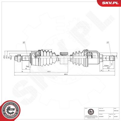 Drive Shaft ESEN SKV 40SKV202