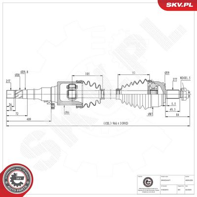 Drive Shaft ESEN SKV 40SKV205