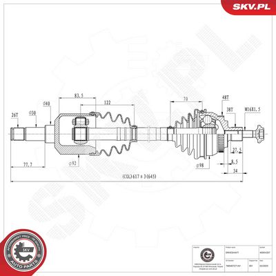 Drive Shaft ESEN SKV 40SKV207