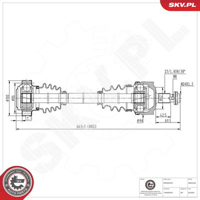 Drive Shaft ESEN SKV 40SKV228