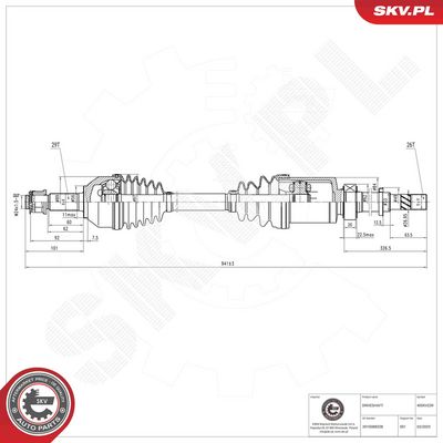 Drive Shaft ESEN SKV 40SKV239