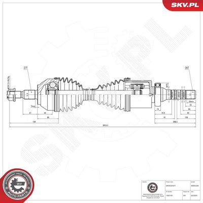 Drive Shaft ESEN SKV 40SKV259