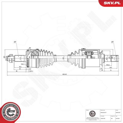 Drive Shaft ESEN SKV 40SKV267