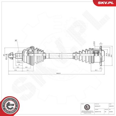 Drive Shaft ESEN SKV 40SKV278