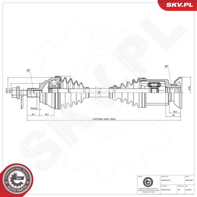 Drive Shaft ESEN SKV 40SKV285