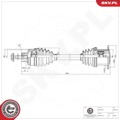 Drive Shaft ESEN SKV 40SKV296